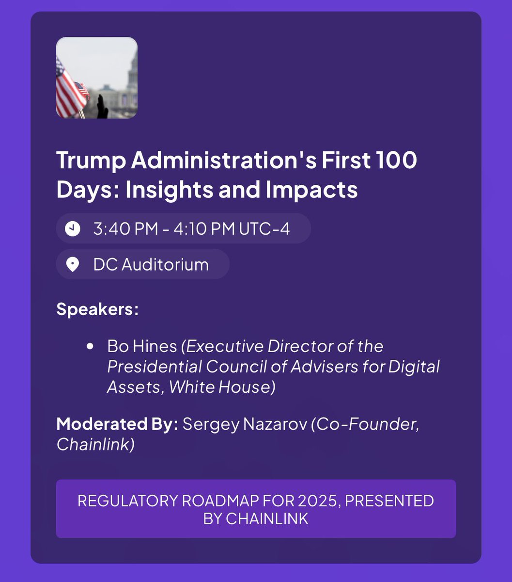 40k_Marine's tweet photo. 🚨 @chainlink is shaping the future of crypto regulation at the DC Blockchain Summit (26/03)🚨

@SergeyNazarov speaks with @BoHines 🇺🇸 about making the US leader in #Crypto 📈

Major policy shifts are coming

Regulatory clarity = trillions in on-chain assets. Secured by $LINK ⛓️ https://t.co/FJYWePLTm3