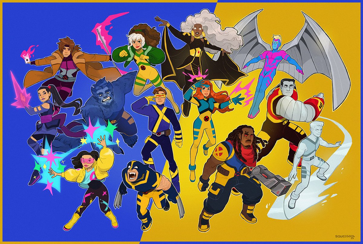 「updated my redesignex X-Men Blue/Gold te」|Squeegool🏳️‍🌈 MAR 4-5 #KOMIKET2023のイラスト