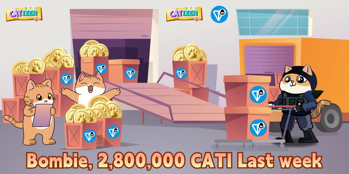 CatizenAI's tweet image. Hey Catizens😺📣

Last week, Catizen Game Center&apos;s star game Bombie saw an incredible consumption of 2,800,000 CATI🪙! This staggering figure not only underscores Bombie&apos;s immense popularity but also highlights the robust vitality of the Catizen ecosystem.😍

TON Chain&apos;s💎…