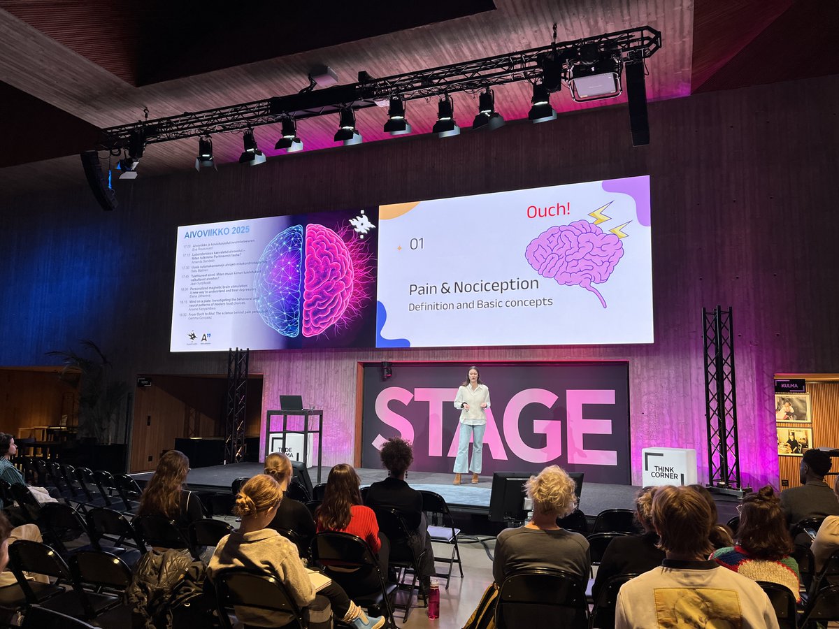 HaPpYejd2021's tweet image. 🧠 Mrs. González @GemmaGonHer was thrilled to participate in #BrainAwarenessWeek on March 13th at The Think Corner, Helsinki! From Ouch to Aha! The science behind pain perception. If you missed it, you can still catch the stream online! tiedekulmamedia.helsinki.fi/fi/web/tiedeku… @ChristmannIpek