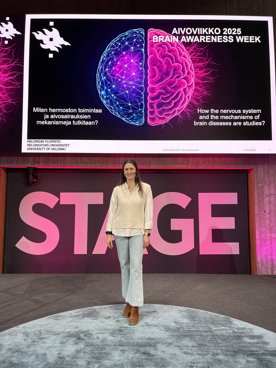 HaPpYejd2021's tweet image. 🧠 Mrs. González @GemmaGonHer was thrilled to participate in #BrainAwarenessWeek on March 13th at The Think Corner, Helsinki! From Ouch to Aha! The science behind pain perception. If you missed it, you can still catch the stream online! tiedekulmamedia.helsinki.fi/fi/web/tiedeku… @ChristmannIpek