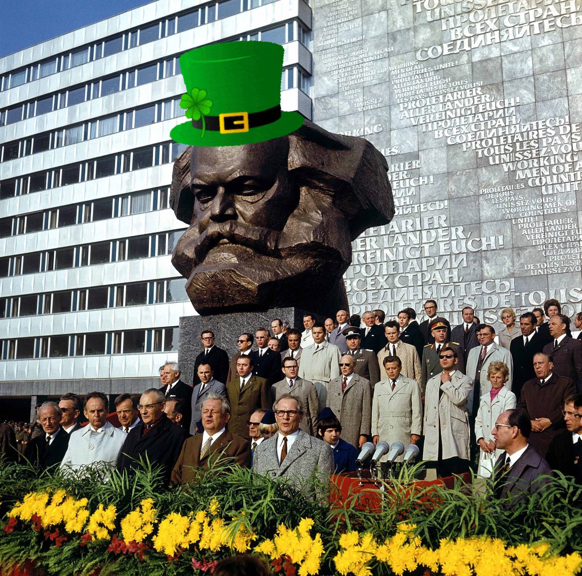 johnpaul_newman's tweet photo. Saint Patrick’s Day celebrated in Karl Marx Stadt, GDR, 1971. https://t.co/rrv8Mvz1SM