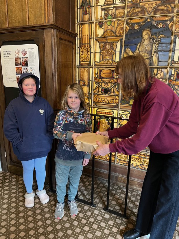Here is Arlo (with his sister) receiving his prize for our half term competition. He correctly guessed the number of Quality Street in the jar. Watch this space to find out about our new Easter competition
calderdaleindustrial.co.uk