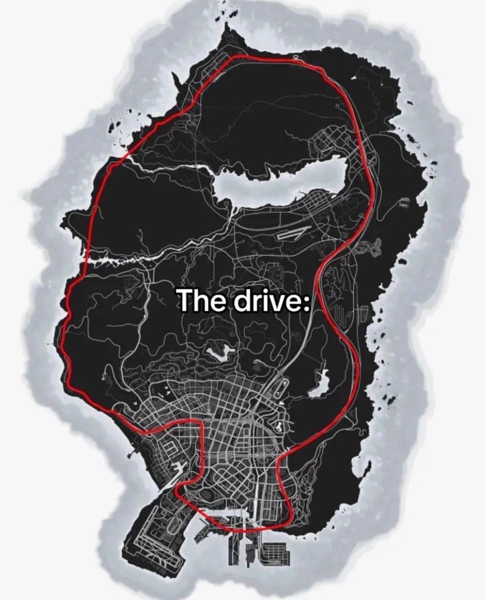 NoContextHumans's tweet photo. The night before GTA 6 releases. One last drive https://t.co/RTbLMP1Pcz