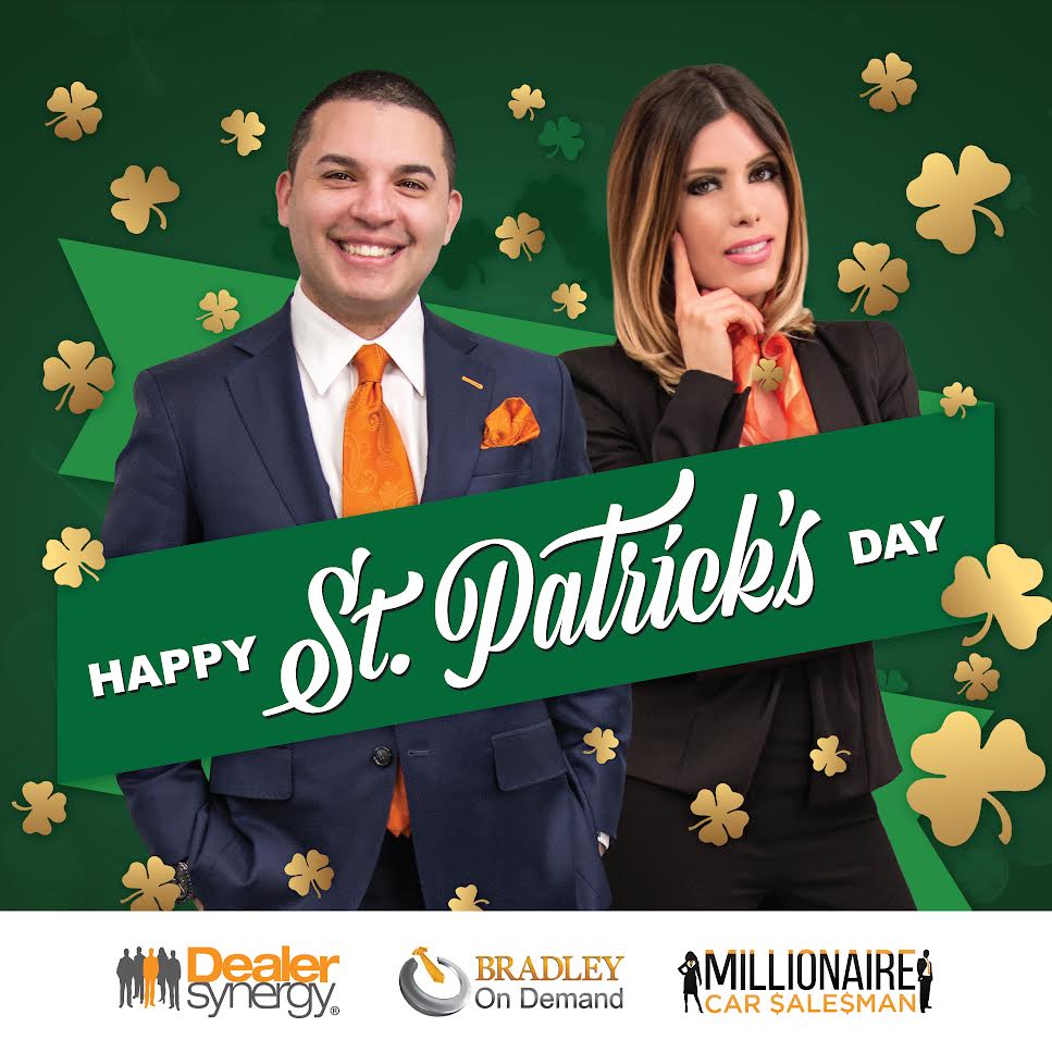 🍀 Happy St. Patrick's Day from Dealer Synergy! 🍀

Today, we’re feeling lucky to work with amazing dealership teams who make every day a success! 🌟 

#StPatricksDay #DealerSynergy #LuckOfTheDeal #SuccessInEverySale #AutomotiveExcellence #LuckyToBeInTheBusiness