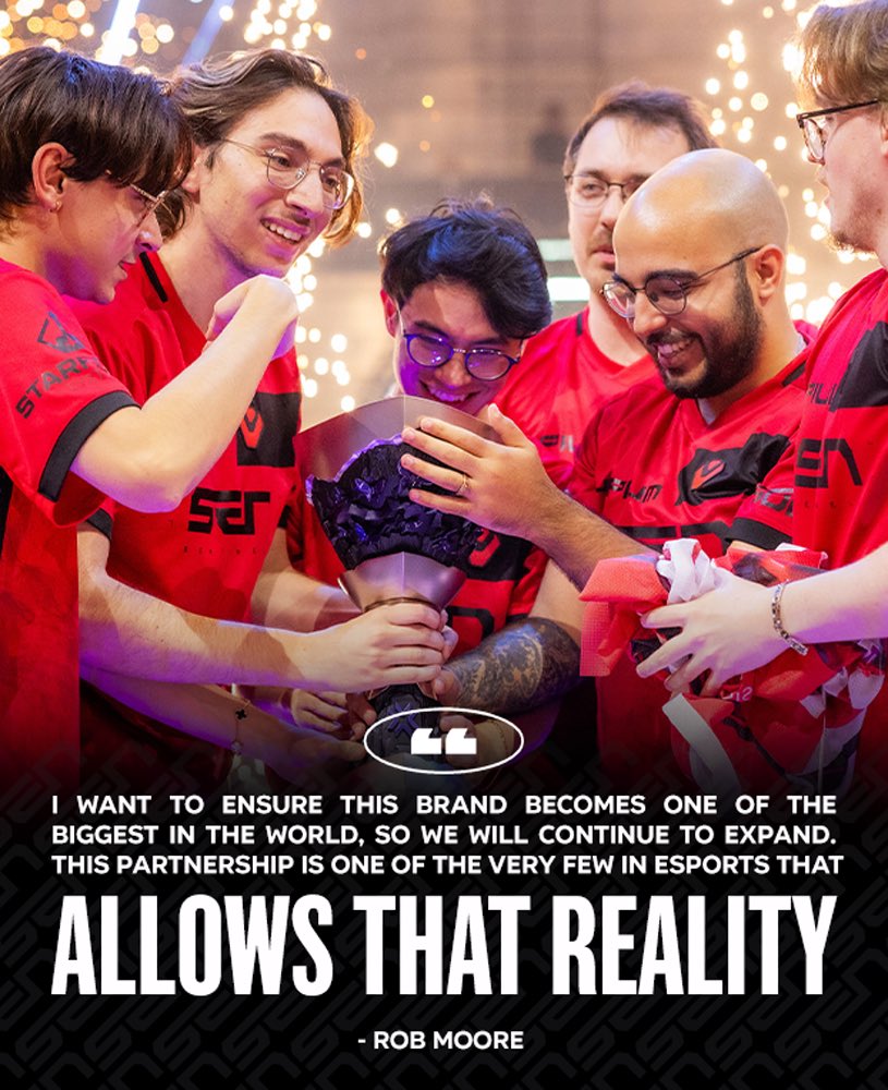 Sentinels's tweet image. A note from Rob on becoming a partnered team with the Esports World Cup Foundation