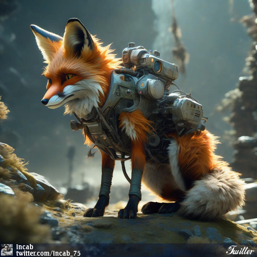 Incab_75's tweet photo. Artwork by Incab
#graphics #digitalart #AIArtwork #AIart #AIArtCommuity #stablediffusionart #fantasyart #scifi #fox #fantasy https://t.co/qBY0rCeID5