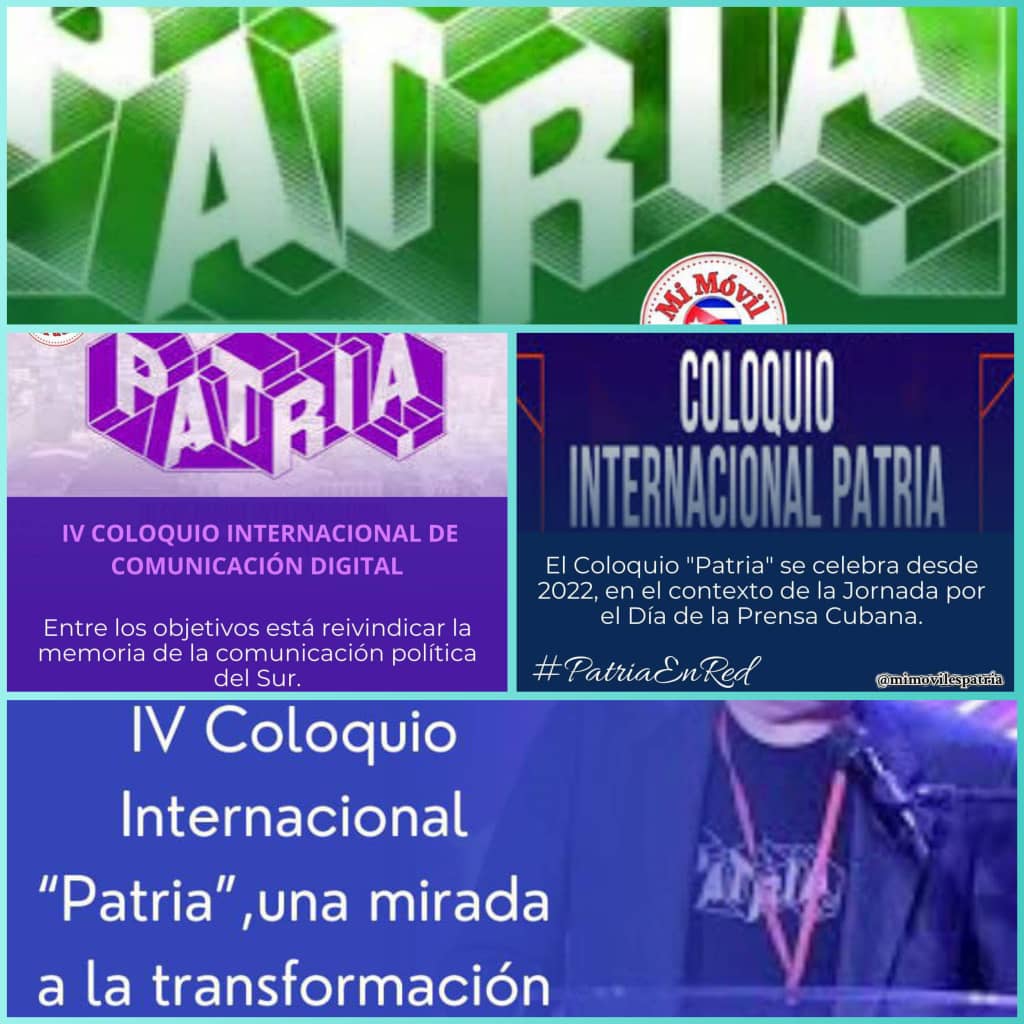 IsaRamn3's tweet photo. La IV edición del Coloquio Internacional Patria, sesionará bajo la premisa “Somos pueblos tejiendo redes”.#CubaEnRed #PinardelRío #CubaMined https://t.co/PVv8AdPwLQ