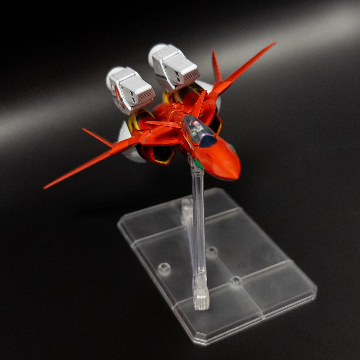 plmdlng's tweet image. 「ミンメイビデオ」
#バンダイスピリッツ HG VF-19改と #ウェーブ VF-1のスーパーパックで劇中11話の姿を再現しました。インテークが隠し拘りポイント。コクピットにはミレーヌもいます!
マクロス7序盤の印象深いエピソードと機体なので形にできて楽しかったです。
#マクロスモデラーズ応募