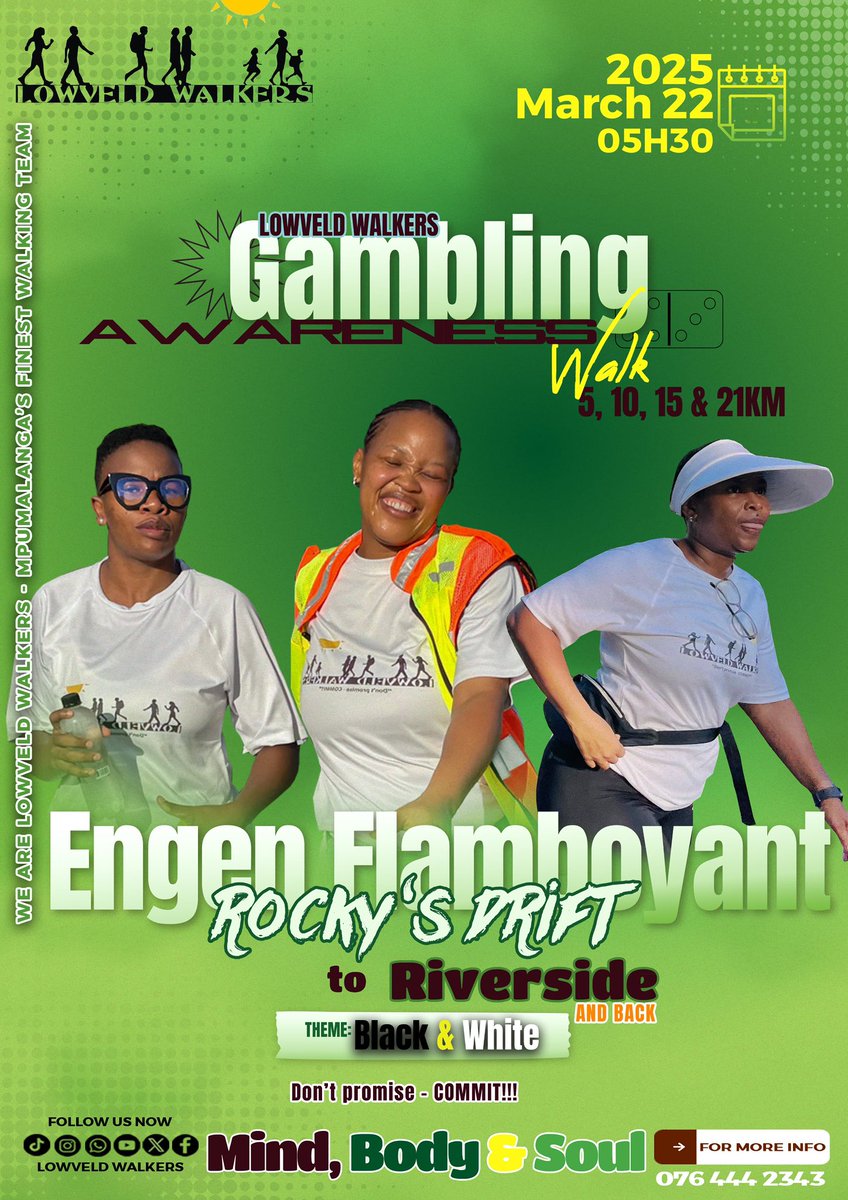 Know the Odds: Gambling Awareness 🚨

Gambling can be a slippery slope. Know the signs of problem gambling and seek help if you need it. 🤝

Join us at Rocky's Drift this weekend and get some tips on how to partake RESPONSIBLY! 📚💡

#BBMzanzi 
#Dryday