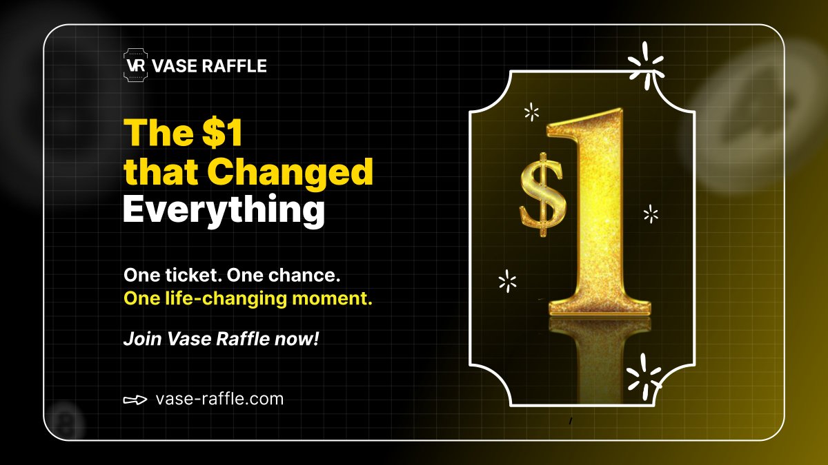 The $1 That Changed Everything 

Sam, a university student who decided to test his luck on Vase Raffle. With just $1, he bought his first ticket. That night, his life changed, he won $250! What started as a simple game became his new side hustle.

If you haven’t played yet, this