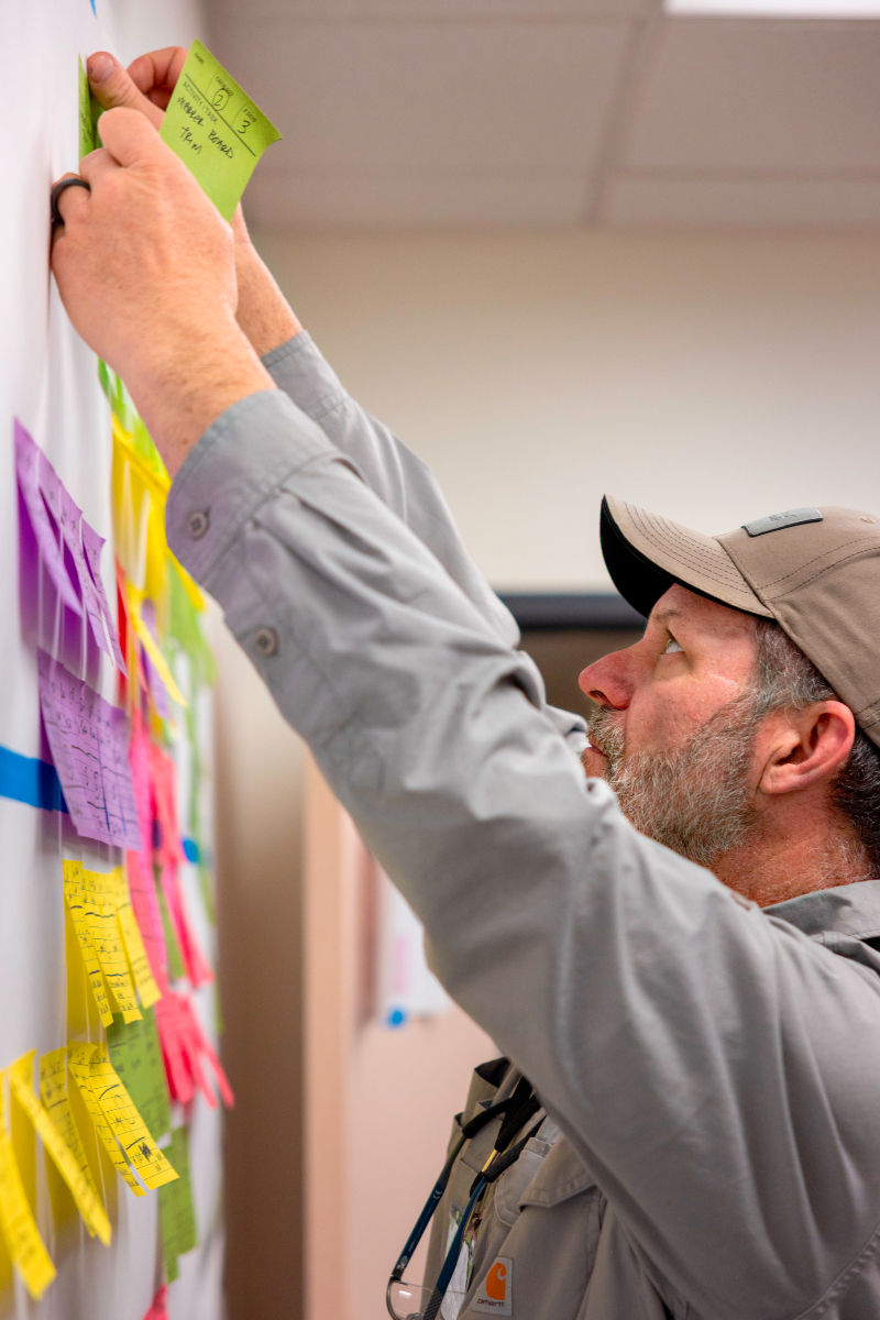Welcome to the Pull Session, a sticky note organizer's paradise. As the STEAM High School project in Syracuse nears completion, C&amp;S ensures smooth coordination by bringing contractors together to visualize tasks and discuss challenges.

#constructionmanagement #steam