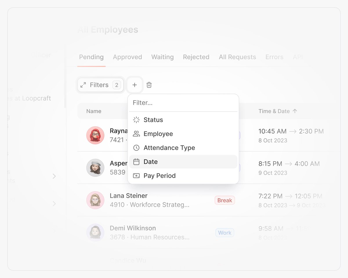 Filters UI design for <a href="/joinhumanlot/">Humanlot</a> 🎛️