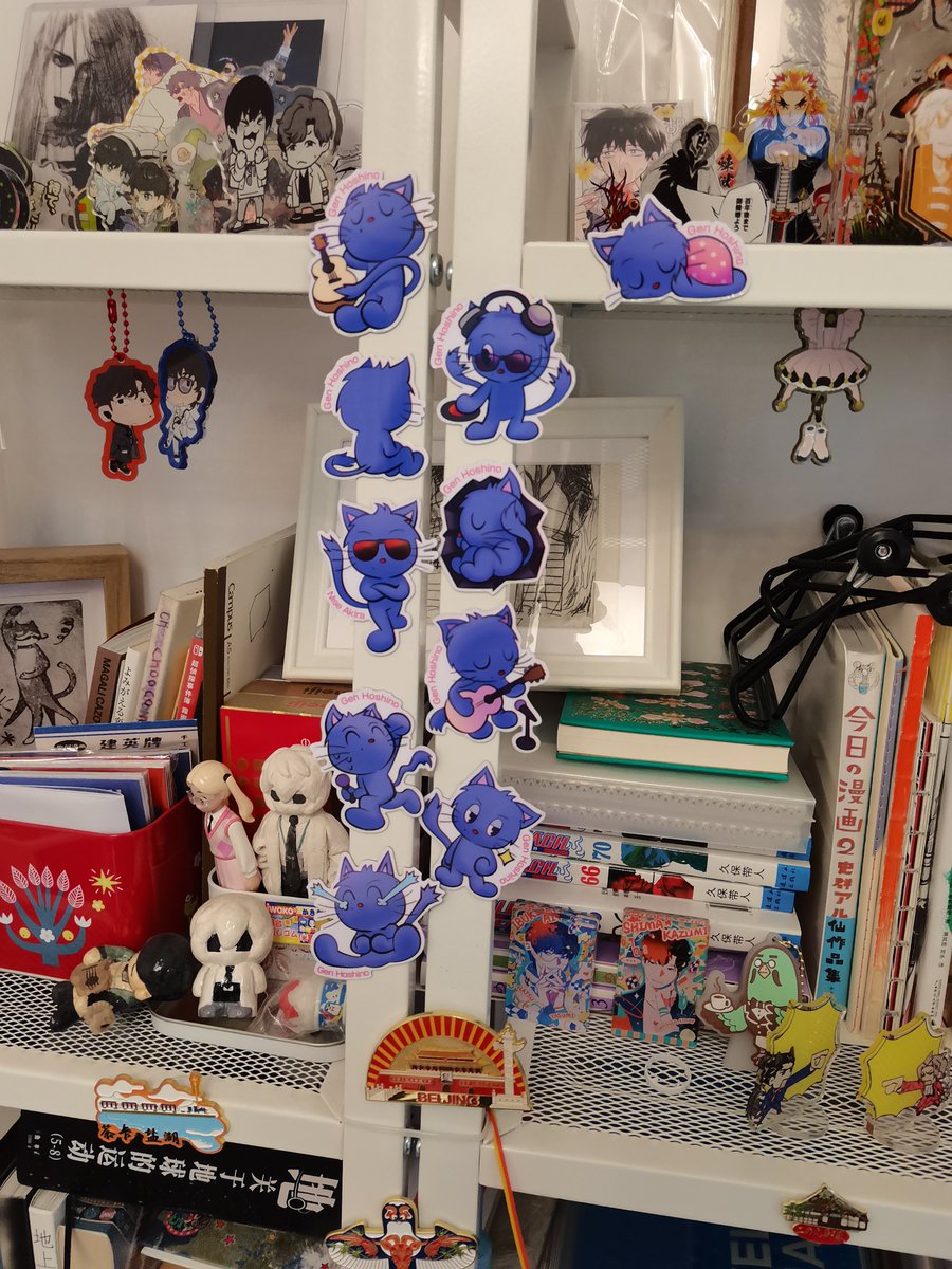 画了一套用来做冰箱贴的蓝猫 蓝猫我们喜欢你