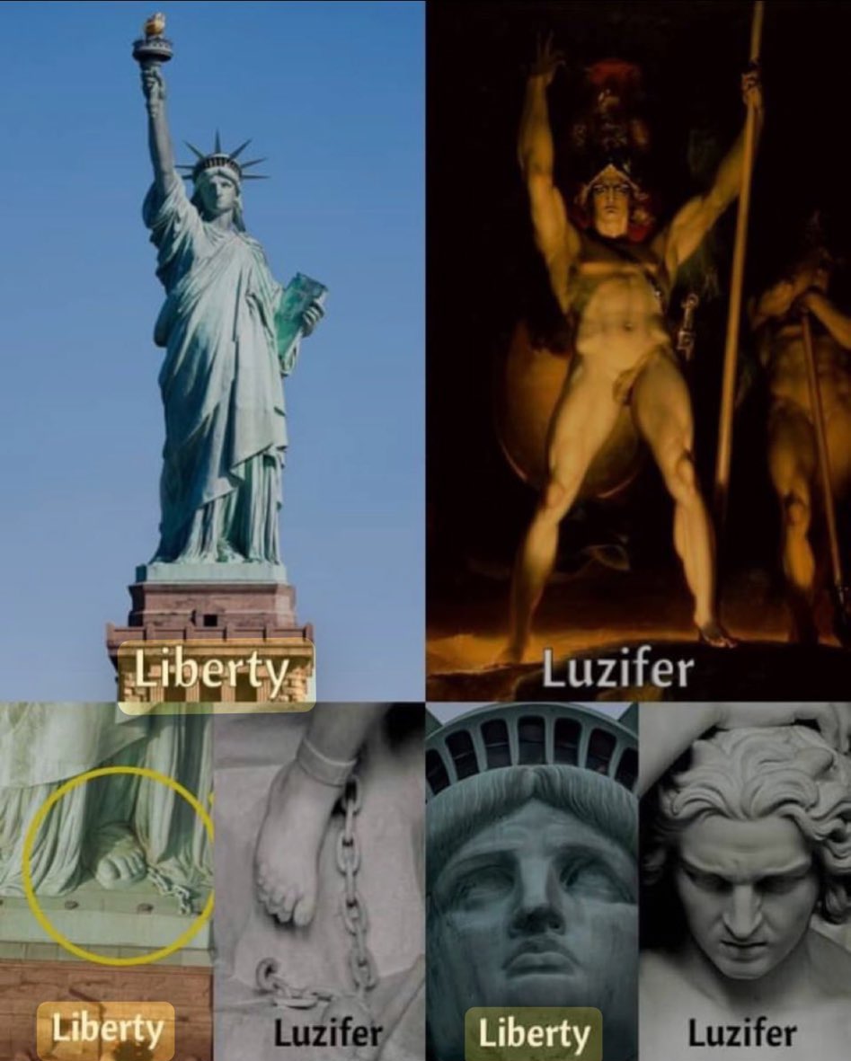TheFlatEartherr's tweet image. The French want the statute of liberty back. Should we give them back their Lucifer statue?
