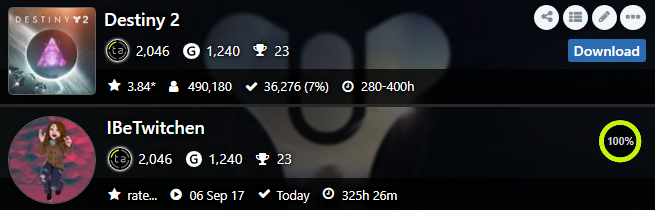 IBeTwitchen's tweet photo. Xbox Completion: Destiny 2 🏆
Hopefully this is my redemption for the original Destiny forever sitting at 96% on my profile😥
I had kind of given up hope on finishing this one, but glad I came back to it! Destiny 3 when? 👀 https://t.co/mnV5beEmw3