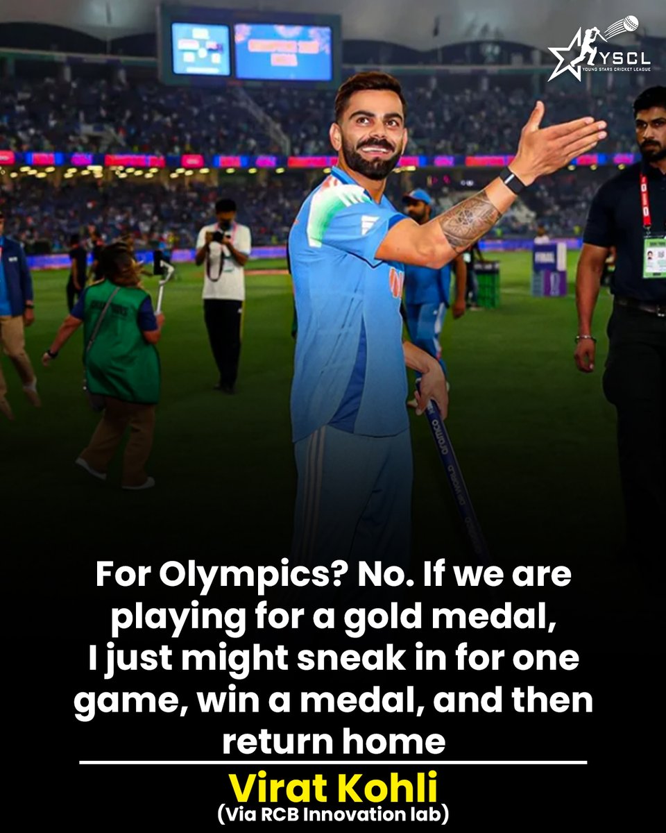YSCLeague's tweet photo. Virat Kohli speaks! 🎙️🔥

#YSCL #ViratKohli #CricketLegend #GameChanger #KingKohli #CricketTalks #YoungStarsCricketLeague https://t.co/2MlzqdCnov