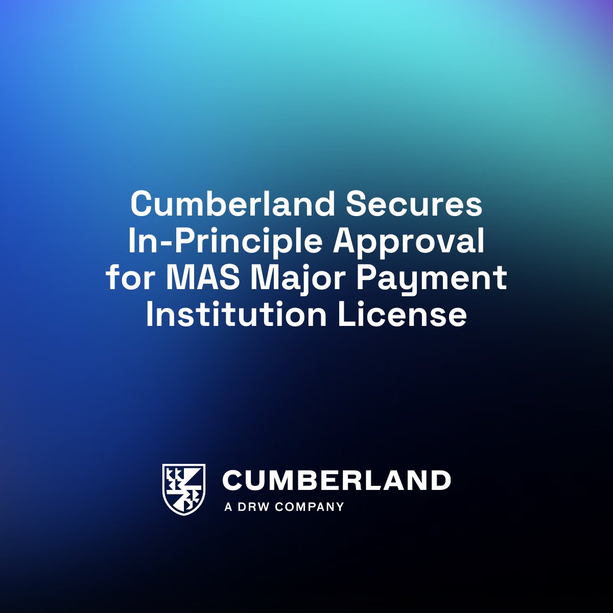 We are pleased to announce that Cumberland SG Pte. Ltd. has received in-principle approval for the Major Payment Institution (MPI) License from the Monetary Authority of Singapore (MAS). We look forward to expanding our presence in this important region, bringing our disciplined