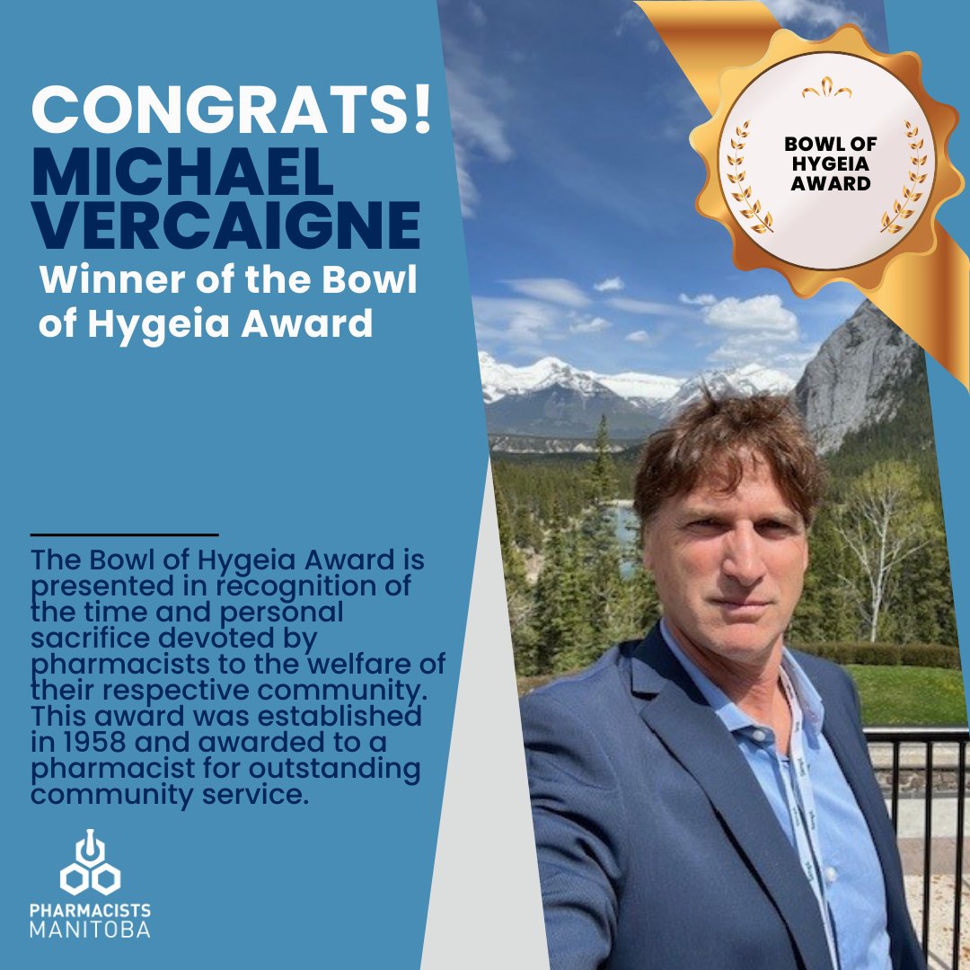 Congratulations to Michael Vercaigne, the Bowl of Hygeia Award winner!

Click here to read Michael's full biography: ow.ly/ggU550Vg62L