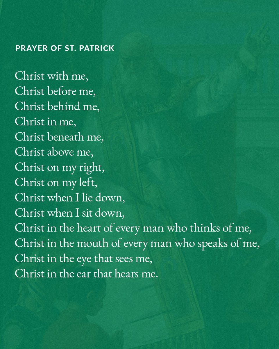 Saint Patrick, Bishop, pray for us!