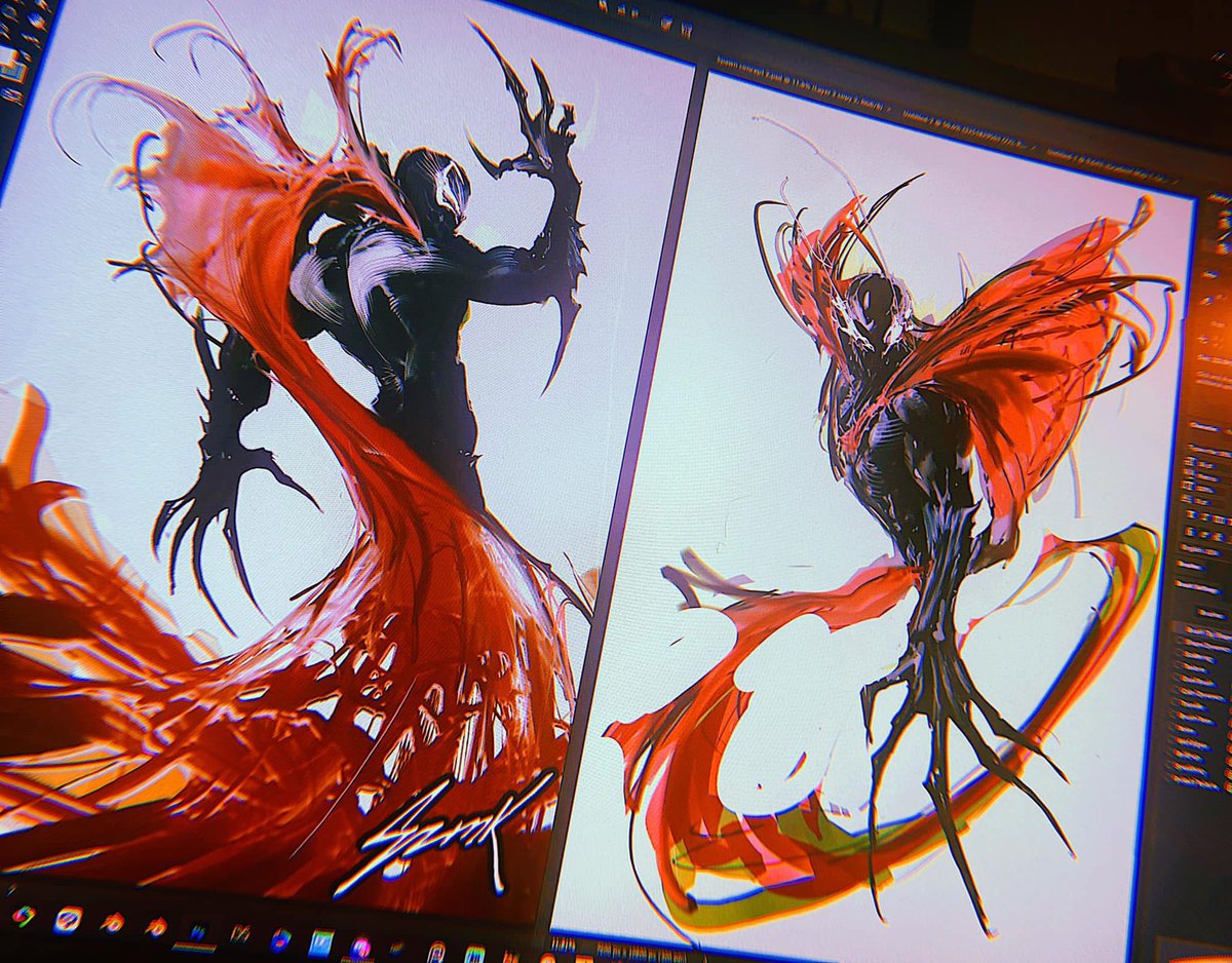 「Old spawn sketches 」|𝚂𝙾𝚉𝙾𝙼𝙰𝙸𝙺𝙰のイラスト