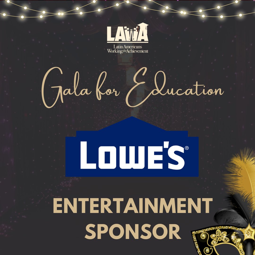 Thank you Lowe's for sponsoring our Gala for Education 2025 on 03/22/25, at The Casey in Charlotte, NC. We are a few days away from our annual fundraiser and we cannot wait to celebrate you. Can't make it to our Gala? Make a donation today Donate here: ow.ly/bof750VbTlp