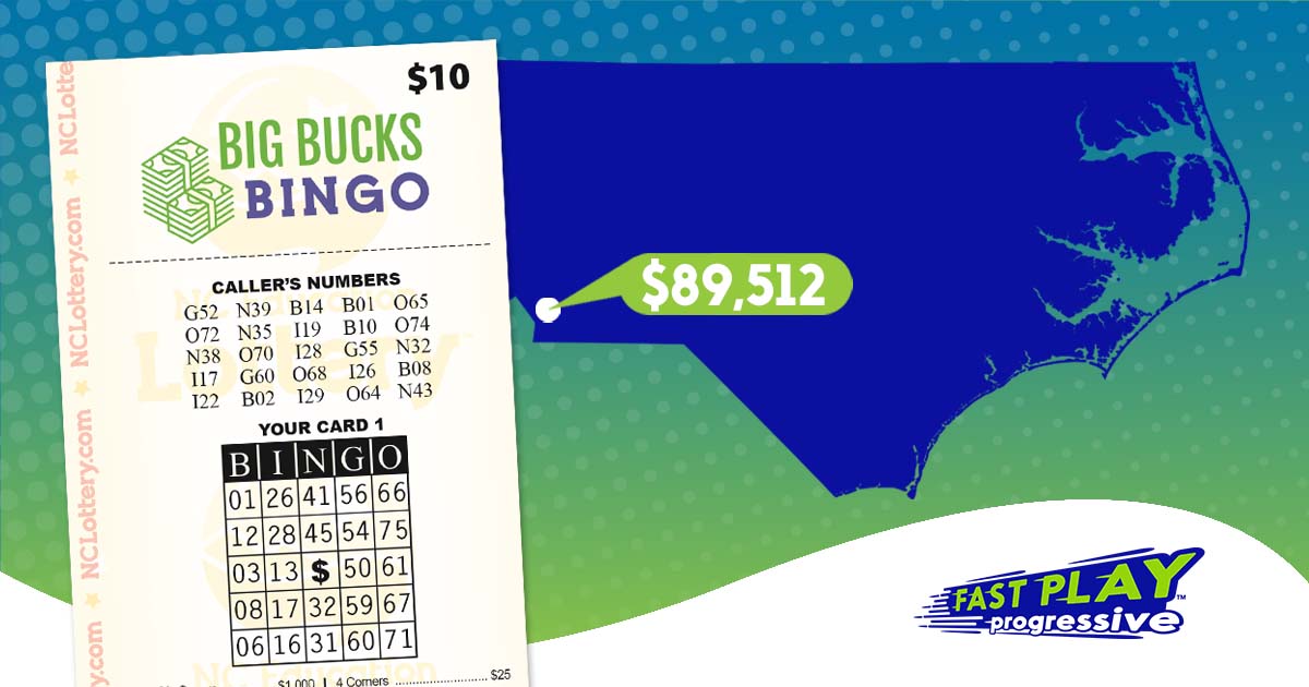 nclottery's tweet image. Congratulations to the #NCLottery player who hit the #FastPlay progressive jackpot on Saturday, winning $89,512! The lucky winner won with a $10 Big Bucks Bingo ticket purchased at @CircleKStores on Waxhaw Hwy in #MineralSprings.