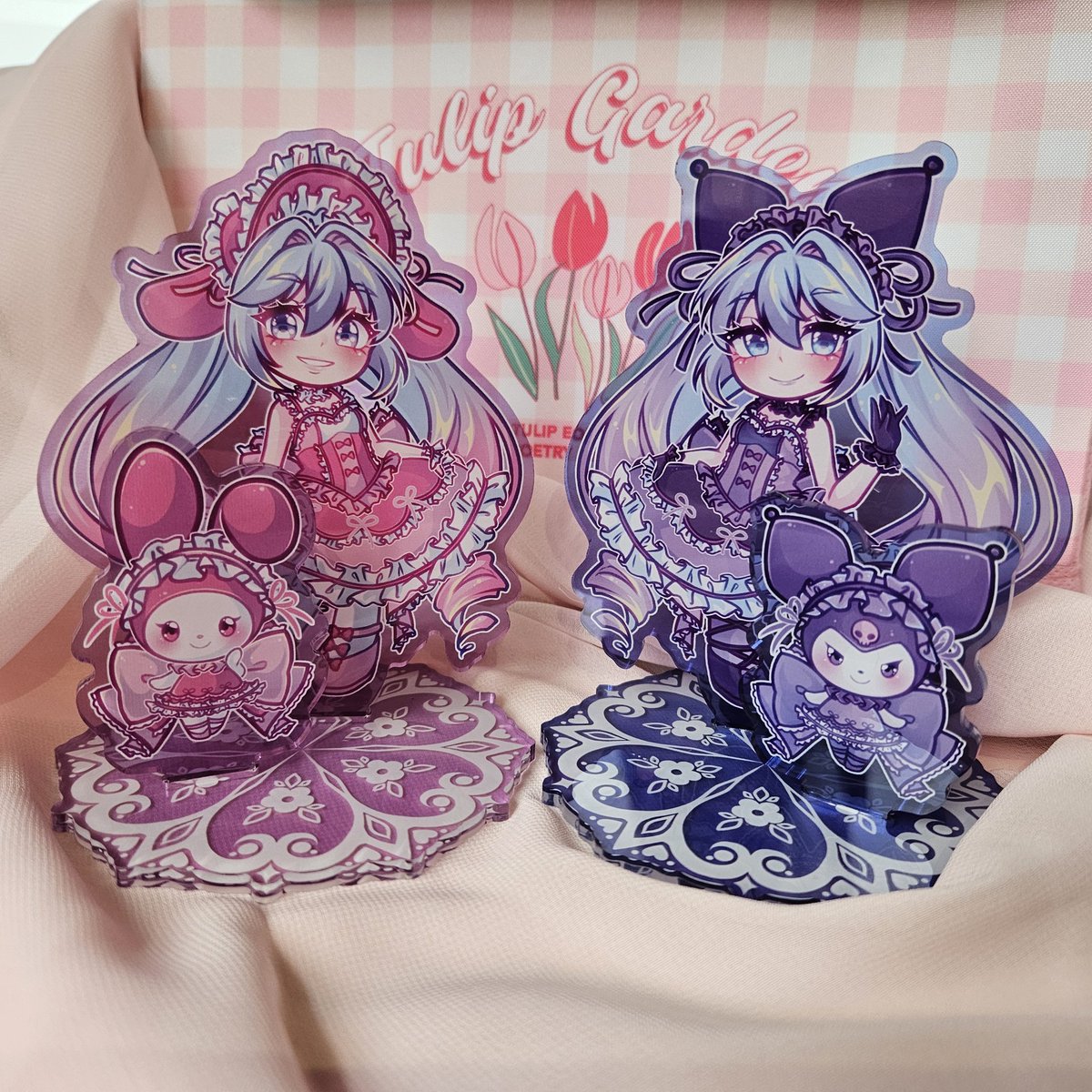 sailor_juno's tweet photo. Miku x Sanrio standeeees!!!! 

#kuromi #mymelody #hatsunemiku https://t.co/zbJnReSKGk