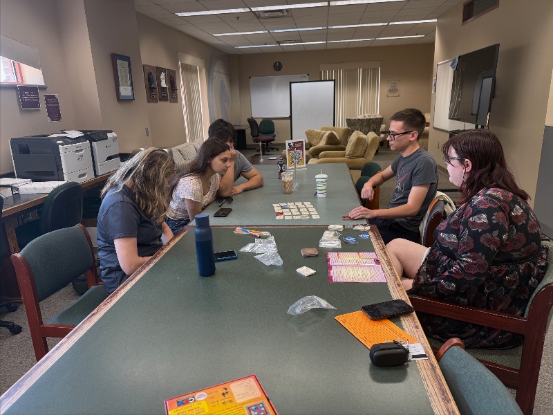 honorsprogramBU's tweet photo. High stakes, sharp minds, and some very contentious clues! The Honors Gaming Guild played Codenames on Friday. Read about this and more in this week's Honors Newsletter - March 17 - 23, 2025 - https://t.co/LwwqtWScOL https://t.co/eQCbNnLEhj