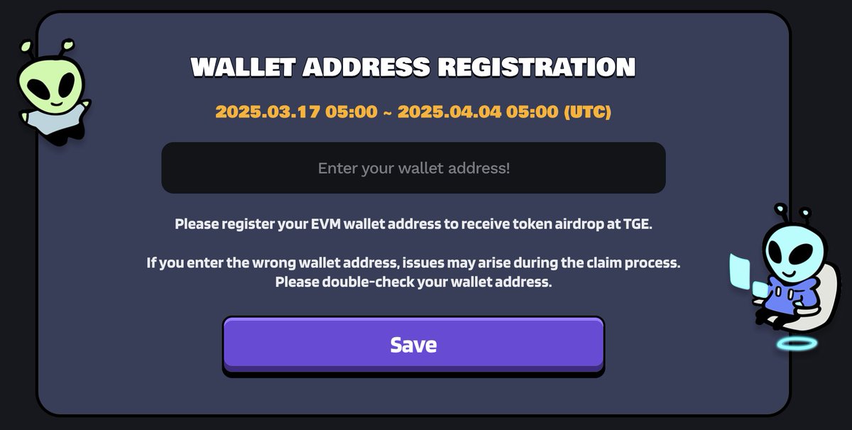 Have you registered your wallet for Gomble Games airdrop?

~ skip is you didn't grind this. Yes, you skip 👀

~ if you participated, register your address here: gomble.io/mypage

⏰ Deadline 2025.03.17 05:00 UTC