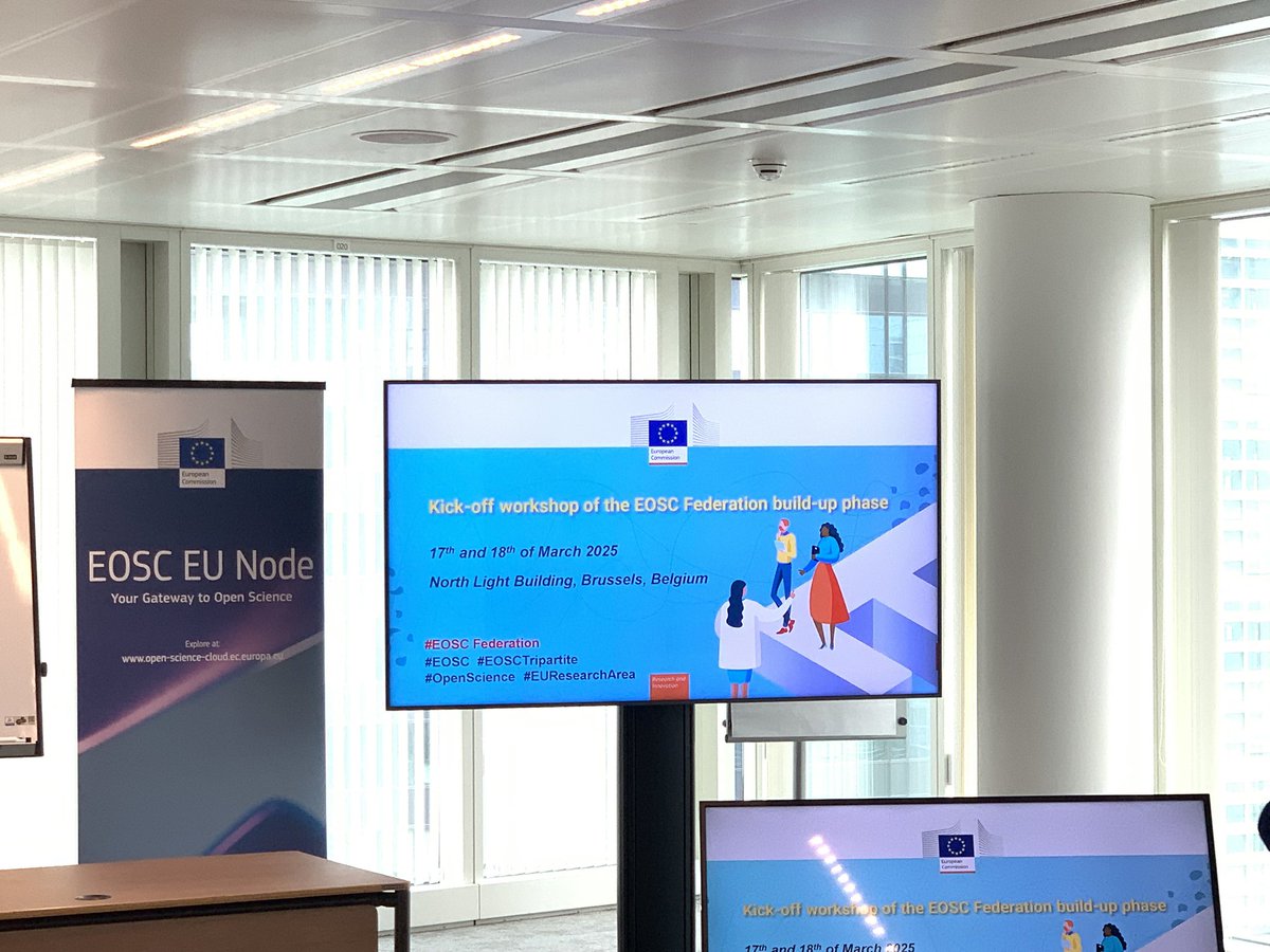 d4science's tweet image. Pleasure to participate in the Kick-off workshop of the #EOSC Federation build-up phase in Brussels!
As part of the Thematic Marine Node with @BlueCloudEU, we’re shaping the future of ocean data federation and #VRE. Stay tuned for insights on marine #OpenScience collabs!