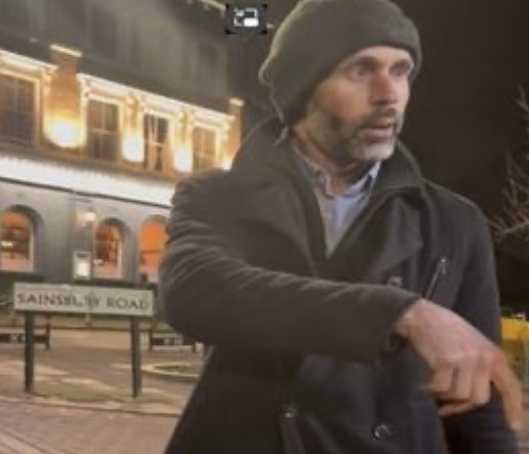 Police have released photos of a man they want to speak to after a horrific attack which saw schoolgirl racially abused &amp; punched 3 times. The suspect is said to have barged a group of girls outside of Gipsy Hill station at 7.45 pm on Feb 6. When confronted he became violent.