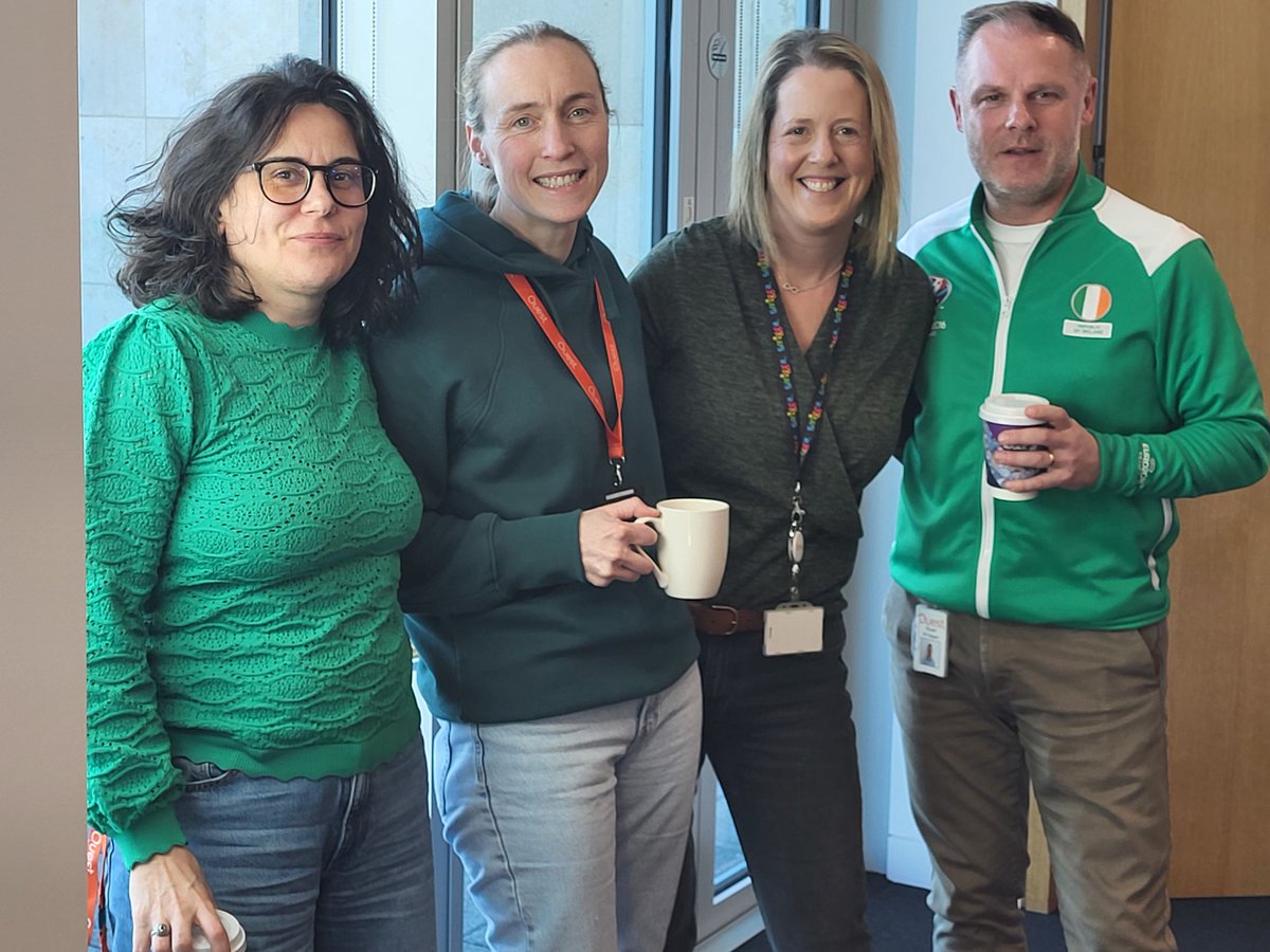 Quest's tweet photo. Happy St. Patrick’s Day! ☘️

Our Cork, Ireland office went all out for the occasion—employees painted the office green with festive decorations, sweet treats, and plenty of Irish spirit.

We’re feeling extra lucky to have such an incredible team. 💚

#WeAreQuest #StPatricksDay https://t.co/5E4EXbGKye