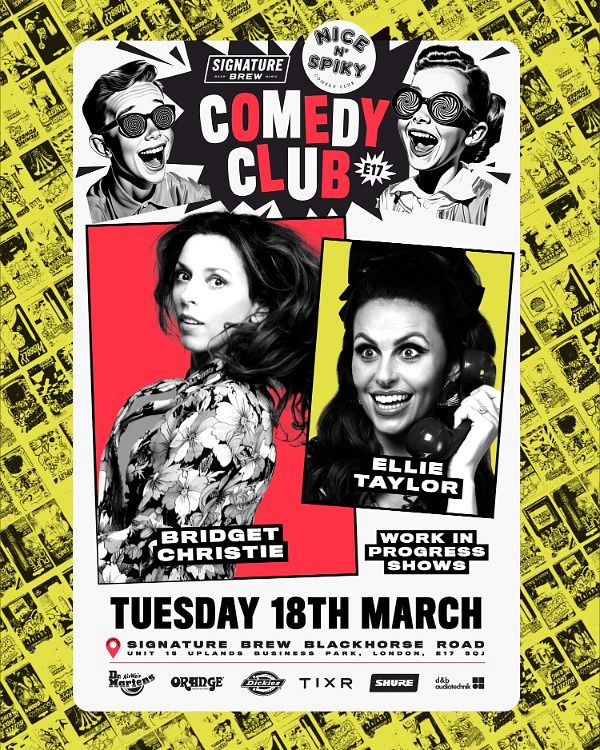 Nice N' Spiky Comedy (@nicenspiky) on Twitter photo Tomorrow! It's Happening 😍🤣😊 <a href="/EllieJaneTaylor/">Ellie Taylor</a> <a href="/BridgetChristie/">Bridget Christie</a> Works In Progress <a href="/SignatureBrewBH/">Signature Brew Blackhorse Rd</a>
LAST SEATS HERE tixr.com/groups/signatu… Tomorrow! It's Happening 😍🤣😊 <a href="/EllieJaneTaylor/">Ellie Taylor</a> <a href="/BridgetChristie/">Bridget Christie</a> Works In Progress <a href="/SignatureBrewBH/">Signature Brew Blackhorse Rd</a>
LAST SEATS HERE tixr.com/groups/signatu…