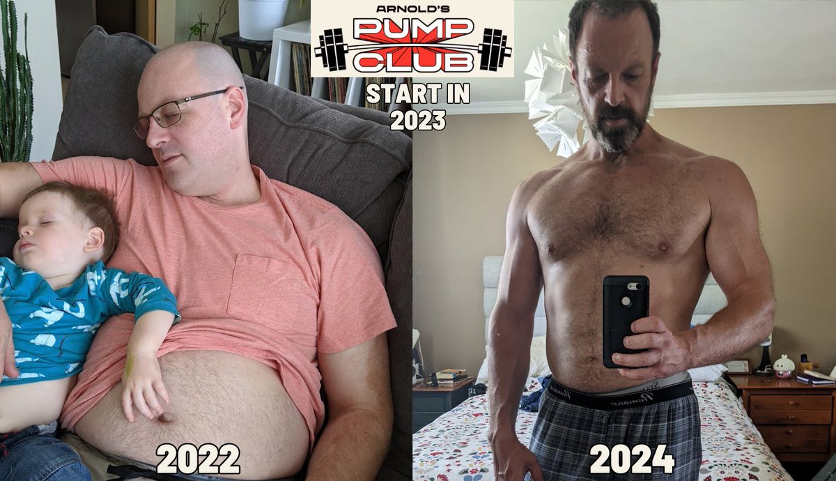 gigueur's tweet image. 2022 and before: feeling awful, heartburn, legs pain, zero energy. I jumped into #ArnoldsPumpClub in 2023 because of my wife @AJ_Fillion and gave it everything, did the Fubar Diet Challenge, and flipped my life around. I’m never going back to who I was! @ketch @BornFitness…