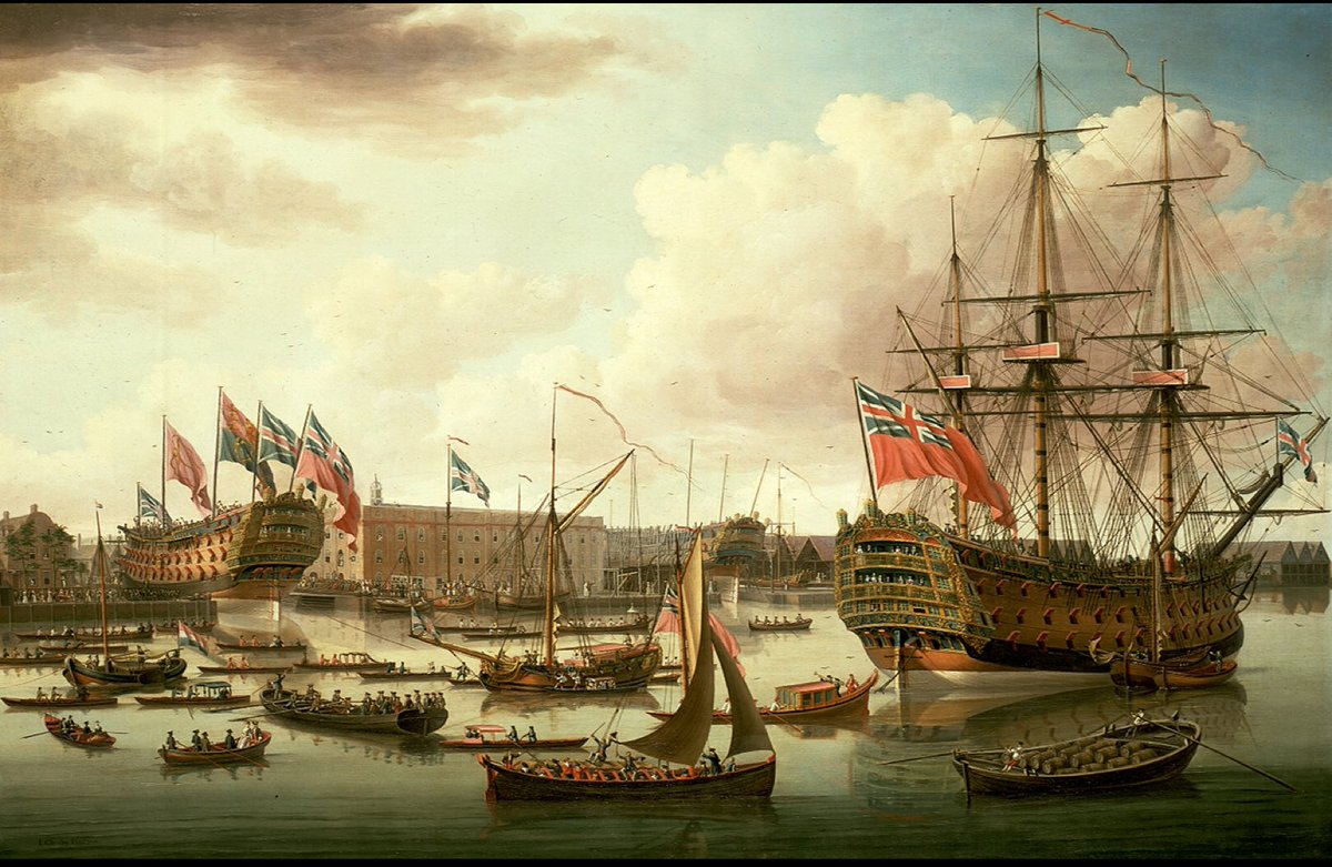 XH8301Q's tweet photo. @MahaSinghKhan @jackinyoinbox @jflory204 @dhathawithers @Slatzism Ah, you are right. Here is a British ship from 1750. Some fools claim the British ships were the best, but they were actually shitty. Simultaneously, we in India produced ships 10x larger, but we kept our supreme naval power well hidden from outsiders. Thanks for the correction https://t.co/zR1YSpm4w4