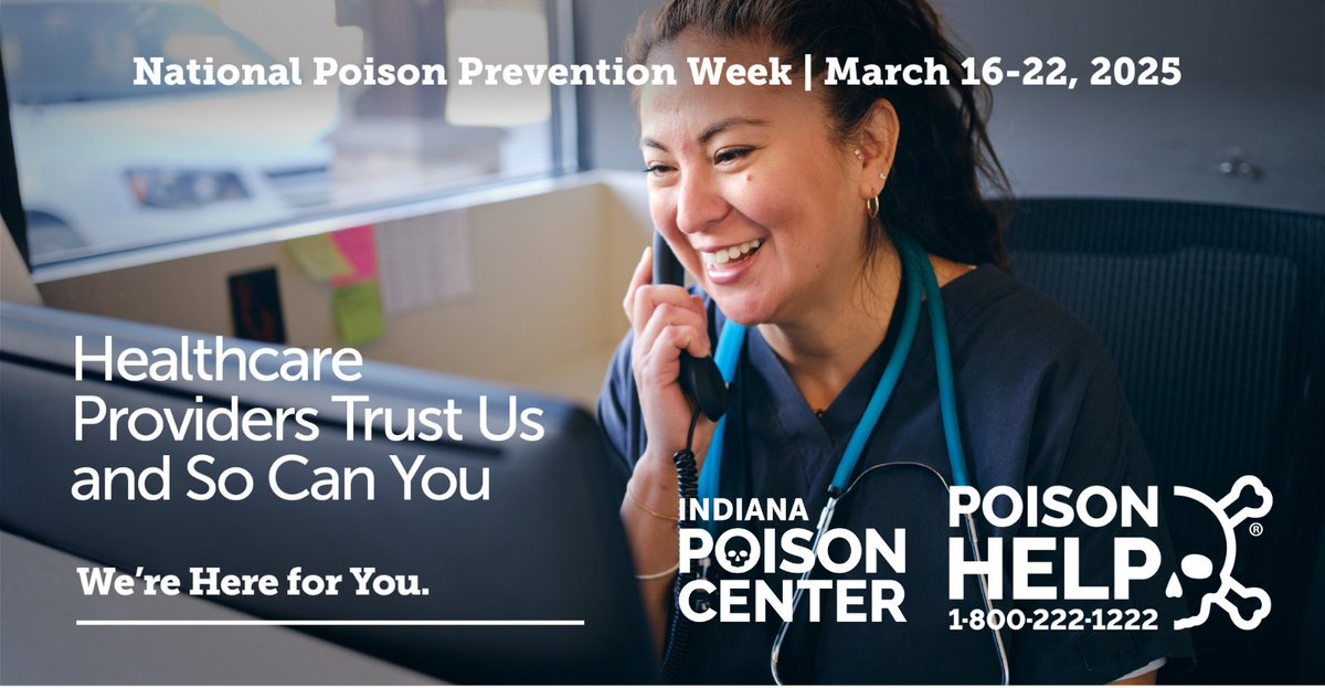 Healthcare providers rely on Poison Centers for expert advice. Call 1-800-222-1222 to connect with a medically trained specialist for:
📞Accurate information
📞Expert guidance 
📞Confidential non-judgmental service
We’re here for you. Save our number to your contacts. #NPPW25