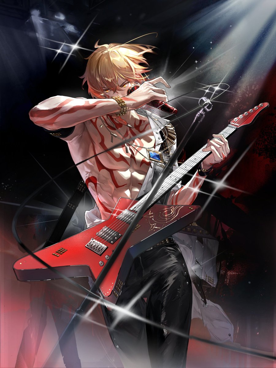 xiaomethatass's tweet photo. any #phaidei enjoyers here? heres a drabble based off the new art that was dropped

tinnitus - rockstar!mydei AU 🔞

One hand on the microphone, his burning gaze directed to his captivated audience, Mydei sung the first line of his newest song. https://t.co/4kwB7FiDli