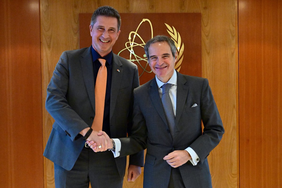 Thank you, 🇨🇭 <a href="/ENSI_CH/">ENSI</a>’s Marc Kenzelmann, for your leadership as Chair of @IAEAorg’s Commission on Safety Standards and for Switzerland’s strong support of the Nuclear Harmonization and Standardization Initiative #NHSI.