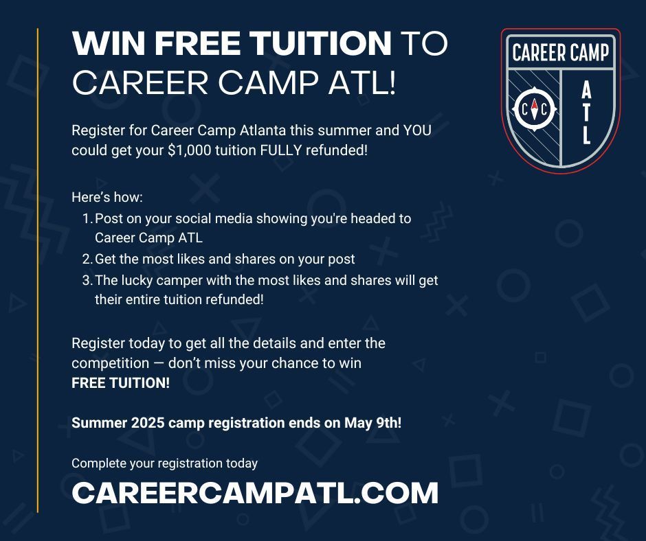 🍀 St. Patrick's Day is here- are you feeling lucky? 🍀 

You could win FREE tuition to Career Camp ATL! Check out the details and sign up today!