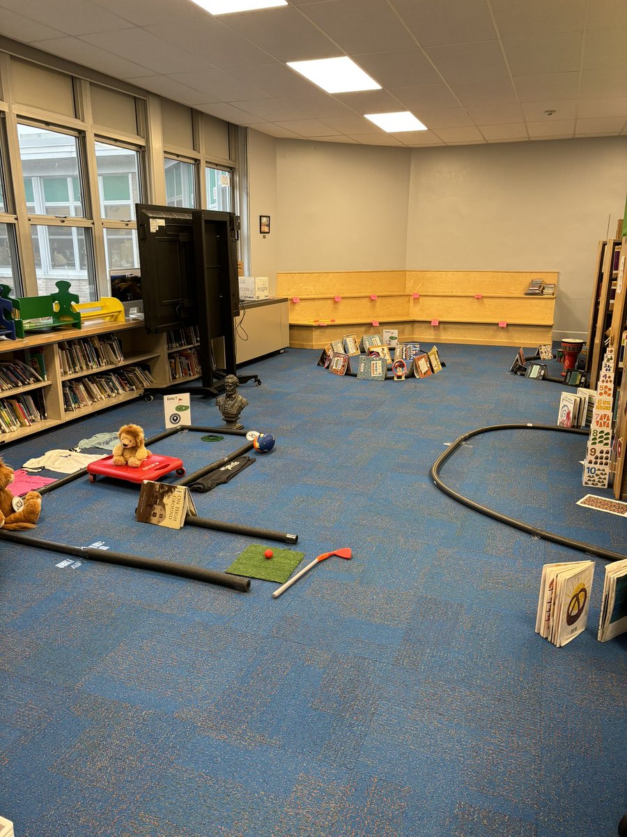 MrsHusstege's tweet image. Our month of reading continues with our 3rd annual @LincolnWPS Library mini golf! All this week we are celebrating our love of all things reading and trying our luck at bookish golf! Huge thanks to the parents who helped set up Friday! #LibraryMiniGolf @wyckoffschools