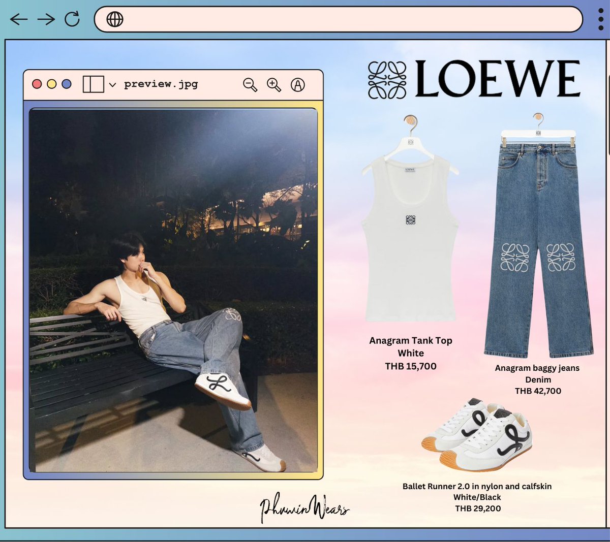 031725 <a href="/phuwintang/">phuwintang</a> IG Post

#PhuwinWears <a href="/LoeweOfficial/">LOEWE</a> 

17MAR MagicMoment PHUWIN

#phuwintang #winniethephu
#LOEWEXPHUWIN