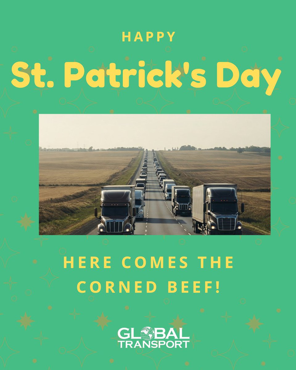 IncInconceivable amount of Corned Beef consumed on St Patrick's Day.  And it All came by Truck!