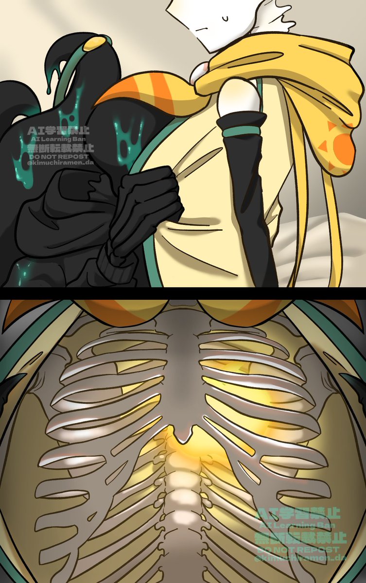 #dreammare
ちゃんと書いた！蓄光恐竜meme