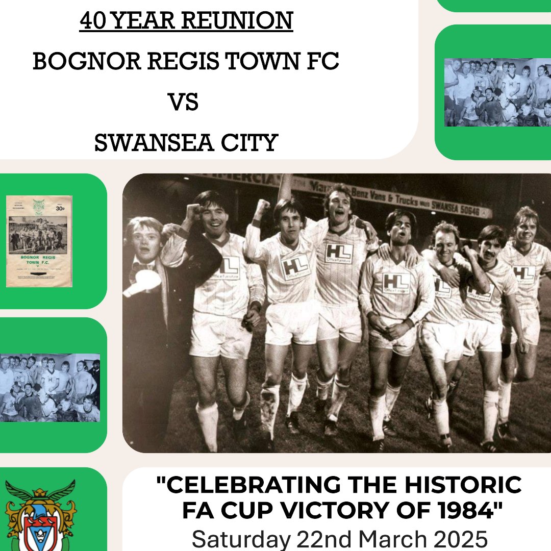 rocks1883's tweet image. This Saturday 💚💚

A celebration of the the wonderful FA Cup victory vs @SwansOfficial  from 1984.

Ex-Players will reunite to remember that awesome evening over 40 years ago.

A special montage or photos and video clips will be featured in Seasons before and after the game.