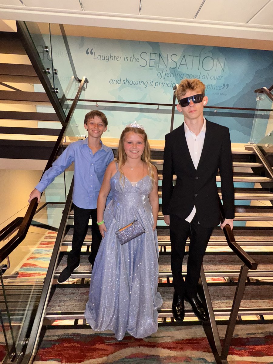 Thankful! 

Kids first cruise and formal dinner night! Enjoying Spring break!