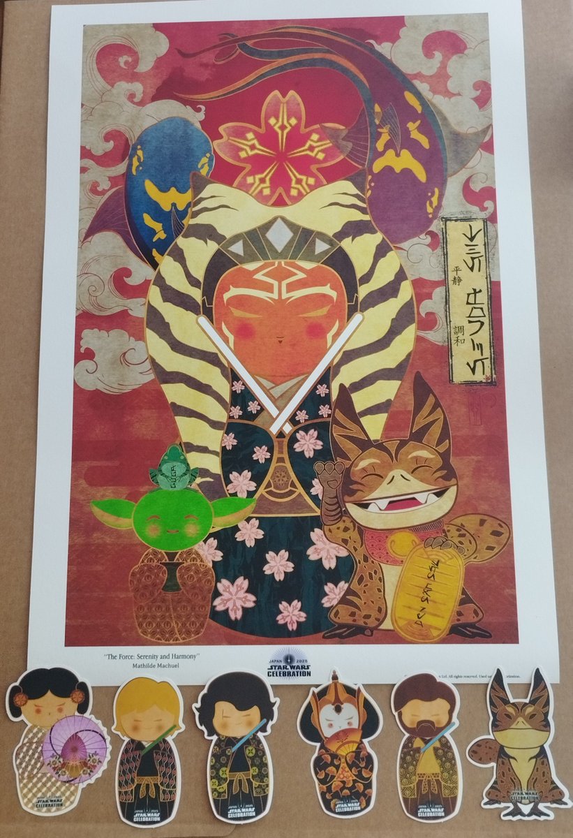 Mathildefrench's tweet image. I’ve created these special stickers as exclusive SWAG, inspired by my artwork. They’ll be available at my Art Show booth during the event.
Can’t wait to see you in Japan!
#SWCJ準備中 #SWCJ #SWAG #Star