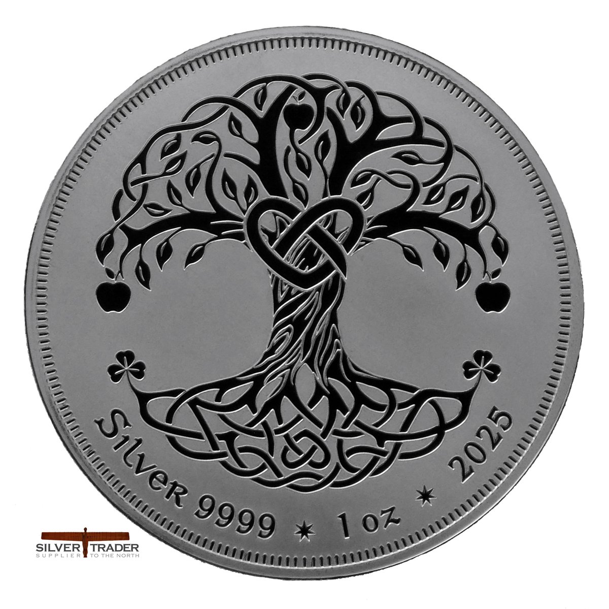 SilverTraderUK's tweet photo. The 2025 #Eire #Tree_of_Life 1oz Silver #Bullion Medal is now available from https://t.co/or5CDMqjut https://t.co/a9DAGVN1pF