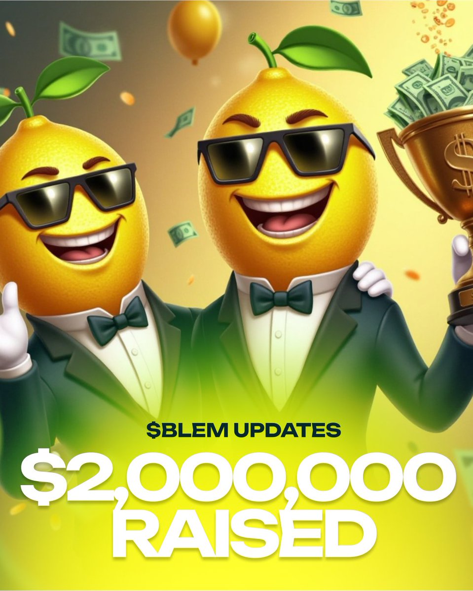 BitLemons's tweet photo. 🚀 $2M RAISED! Stage 2 SOLD OUT!
BitLemons presale is on FIRE! Price now: $0.03 (+50%)
Why investors keep pouring in:
• 30% GGR redistribution
• Daily buybacks
• 8,000+ games at launch
• 20% staking for VIPs
Stage 3 is LIVE - get in before next price jump!
#BitLemons https://t.co/sghbAOuyvL