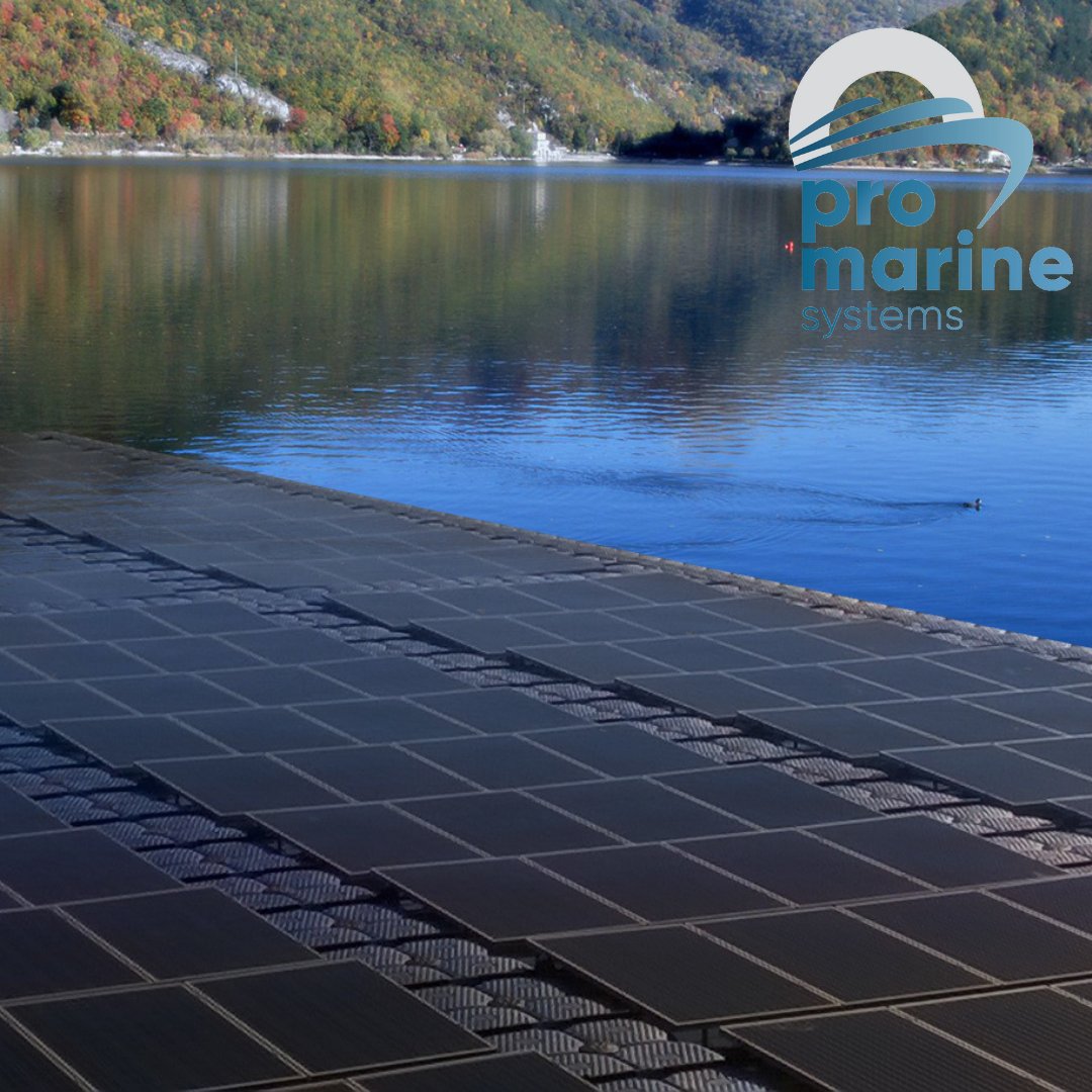Floating solar panel systems are revolutionizing renewable energy by utilizing water surfaces for power generation.

#floatingSolar #renewableEnergy #promarine #promarinesystems #pontoon #floatingdocks
